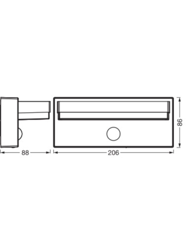 KINKIET ZEWNĘTRZNY Endura Style IP54 ROBUS WALL SENSOR +USB Dark Gray 