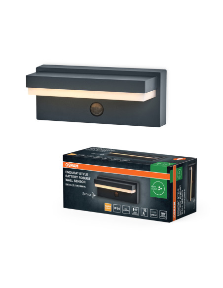 KINKIET ZEWNĘTRZNY Endura Style IP54 ROBUS WALL SENSOR +USB Dark Gray 