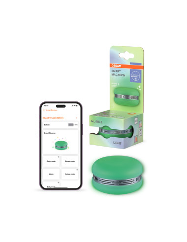GŁOŚNIK SMART BLUETOOTH MACARON RGB GREEN 