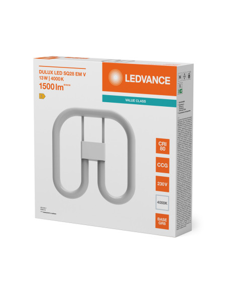 ŚWIETLÓWKA LED V DULUX LED SQ28 EM 13W/840 GR8 1500LM 
