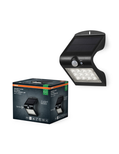 NAŚWIETLACZ ENDURA FLOOD BUTTERFLY SOLAR SENSOR 1,5W 4000K neutralna biała BK 