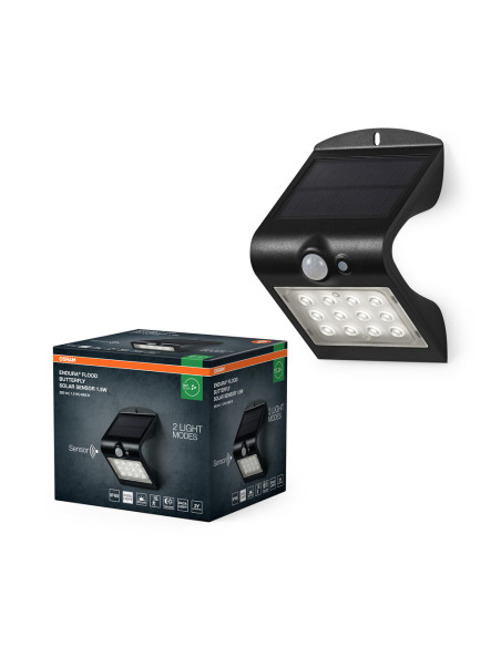 NAŚWIETLACZ ENDURA FLOOD BUTTERFLY SOLAR SENSOR 1,5W 4000K neutralna biała BK 