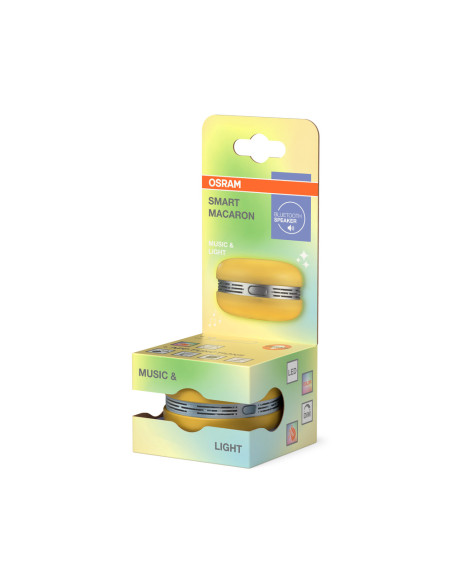 GŁOŚNIK SMART BLUETOOTH MACARON RGB YELLOW 
