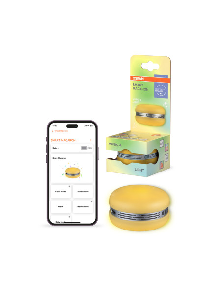 GŁOŚNIK SMART BLUETOOTH MACARON RGB YELLOW 