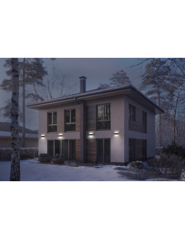 KINKIET ZEWNĘTRZNY SOLAR ENDURA STYLE UPDOWN WALL DAYLIGHT SENSOR 7,1W 3000K IP54 