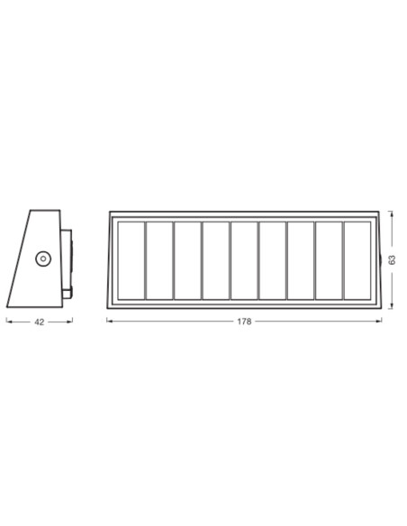 KINKIET ZEWNĘTRZNY SOLAR ENDURA STYLE UPDOWN WALL DAYLIGHT SENSOR 7,1W 3000K IP54 