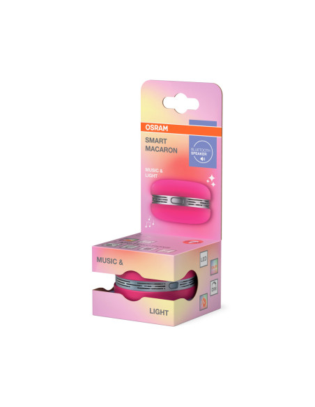 GŁOŚNIK SMART BLUETOOTH MACARON RGB PINK 