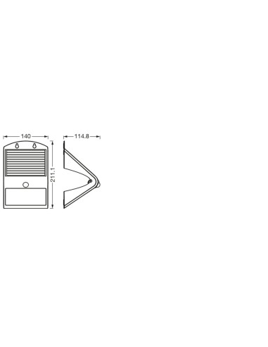 NAŚWIETLACZ ENDURA FLOOD BUTTERFLY SOLAR SENSOR 4W 4000K neutralna biała BK 500LM 