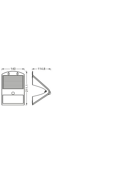 NAŚWIETLACZ ENDURA FLOOD BUTTERFLY SOLAR SENSOR 4W 4000K neutralna biała BK 500LM 