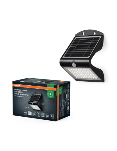 NAŚWIETLACZ ENDURA FLOOD BUTTERFLY SOLAR SENSOR 4W 4000K neutralna biała BK 500LM 