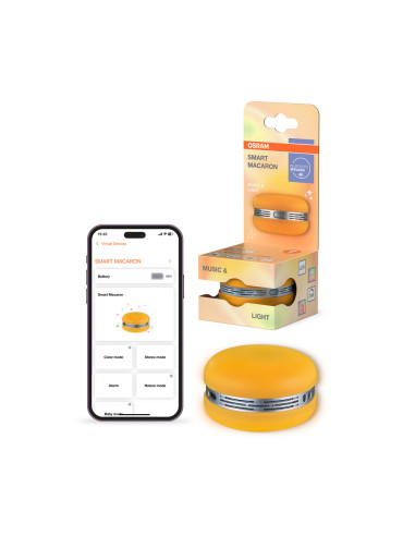 GŁOŚNIK SMART BLUETOOTH MACARON RGB ORANGE 