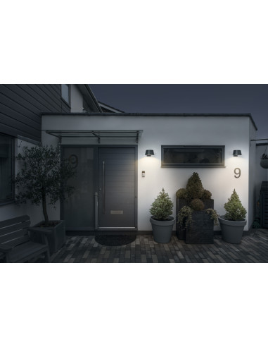 KINKIET ZEWNĘTRZNY SOLAR ENDURA STYLE BRELLA WALL SENSOR 10,2W 3000K 