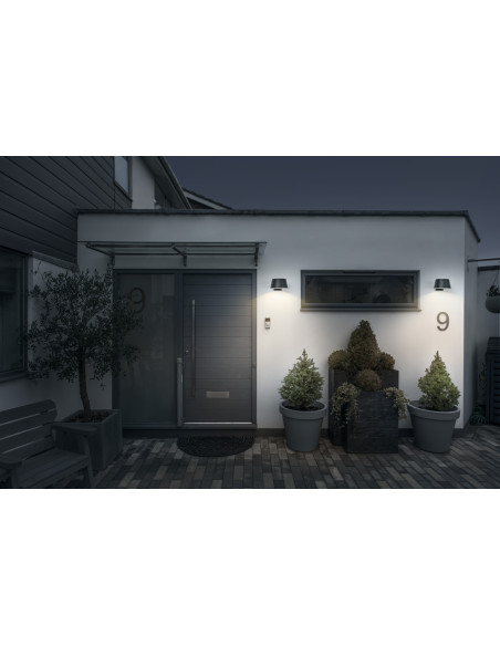 KINKIET ZEWNĘTRZNY SOLAR ENDURA STYLE BRELLA WALL SENSOR 10,2W 3000K 