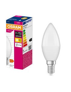 ŻARÓWKA LED VALUE CLB40 4.9W 2700K ciepła biała  470LM 115° 230V FR E14 