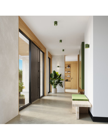 Plafon ORBIS beton zielona oliwka