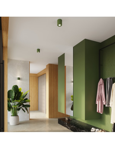 Plafon ORBIS beton zielona oliwka
