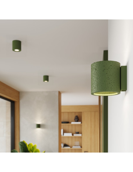 Plafon ORBIS beton zielona oliwka
