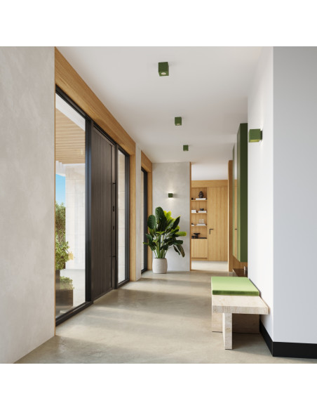 Kinkiet QUAD beton zielona oliwka