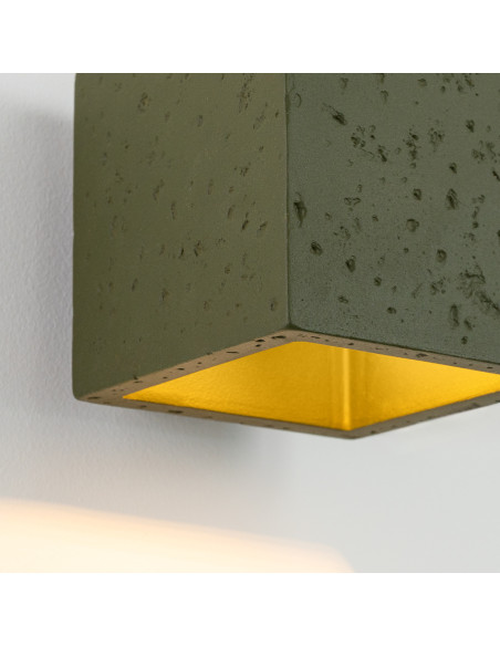 Kinkiet QUAD beton zielona oliwka