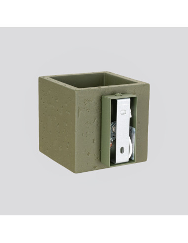 Kinkiet QUAD beton zielona oliwka