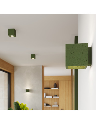 Plafon QUAD beton zielona oliwka