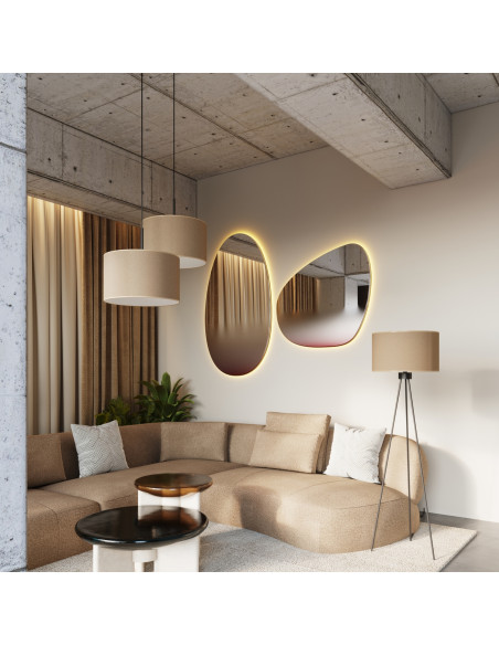 Lampa wisząca NEVIA taupe
