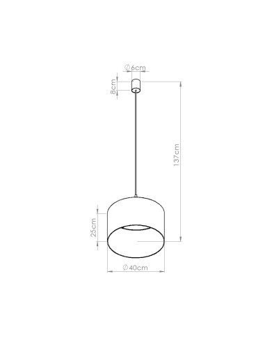 Lampa wisząca NEVIA burgund