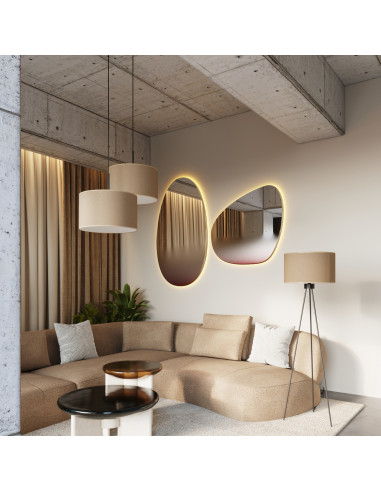 Lampa podłogowa NEVIA taupe