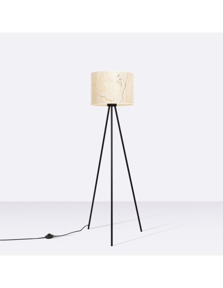 Lampa podłogowa NEVIA beżowy marmur