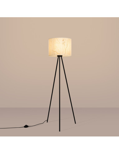 Lampa podłogowa NEVIA beżowy marmur