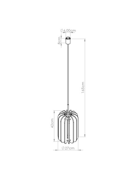 Lampa wisząca MULA 27 żółta