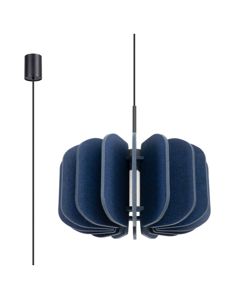 Lampa wisząca MULA 45 granatowa