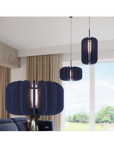 Lampa wisząca MULA 45 granatowa
