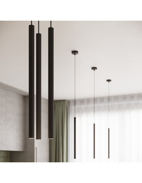 Lampa wisząca ARCHE 2P czarna