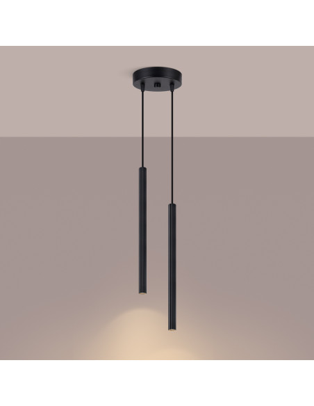 Lampa wisząca ARCHE 2P czarna