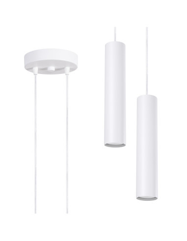 Lampa wisząca LAGOS 2P biała