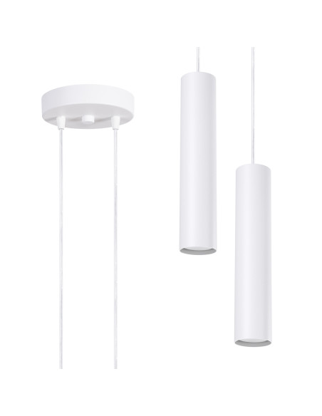 Lampa wisząca LAGOS 2P biała