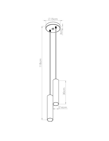 Lampa wisząca LAGOS 2P biała