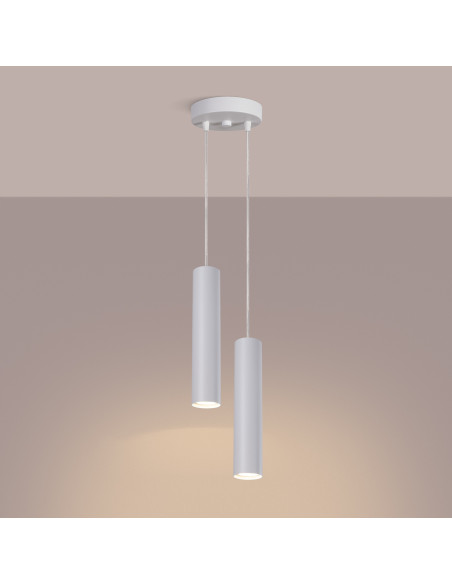 Lampa wisząca LAGOS 2P biała