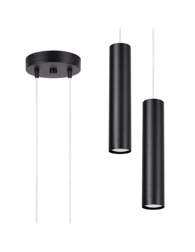 Lampa wisząca LAGOS 2P czarna