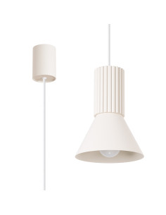 Lampa wisząca ESTRIA 1 beżowa