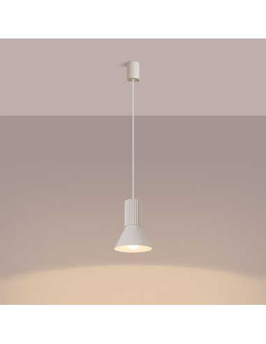 Lampa wisząca ESTRIA 1 beżowa