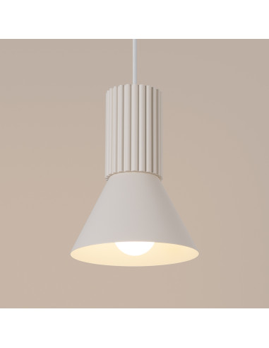 Lampa wisząca ESTRIA 1 beżowa