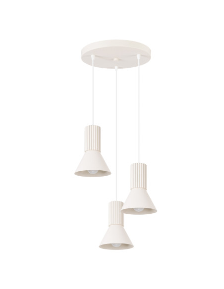 Lampa wisząca ESTRIA 3P beżowa