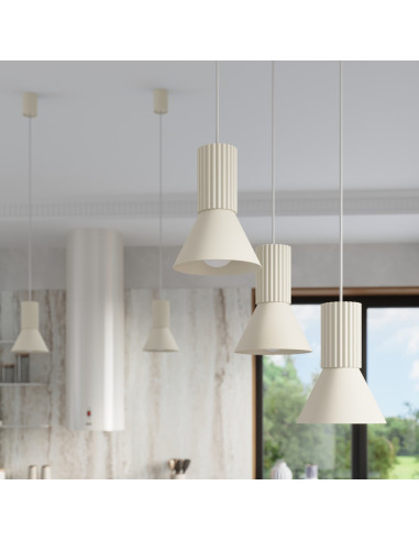 Lampa wisząca ESTRIA 3P beżowa