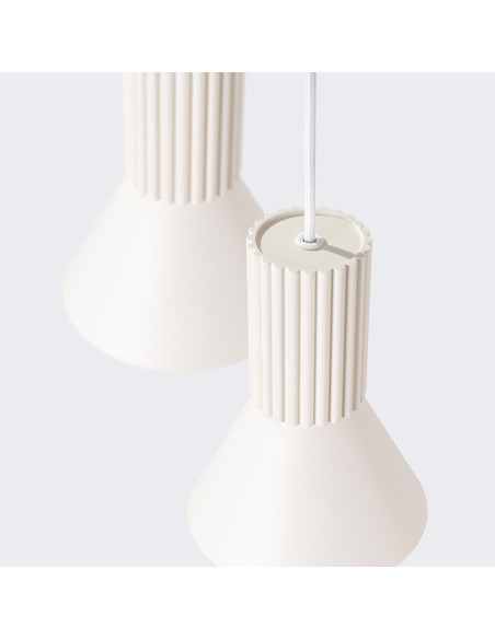 Lampa wisząca ESTRIA 3P beżowa