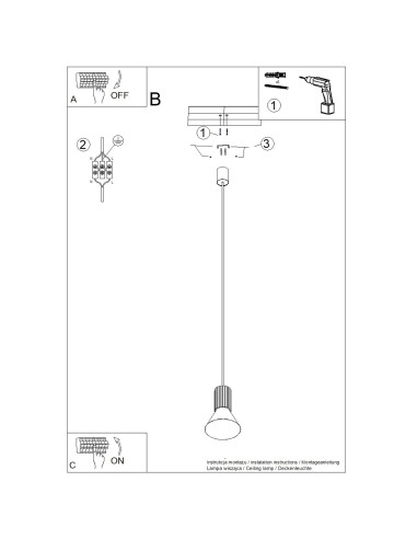 Lampa wisząca ESTRIA 1 beżowa/zielona oliwka