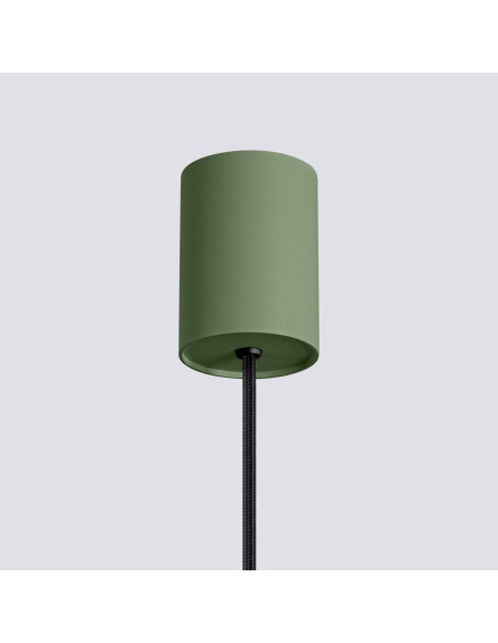 Lampa wisząca ESTRIA 1 beżowa/zielona oliwka