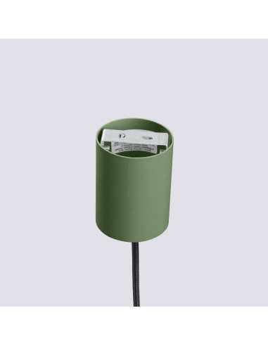 Lampa wisząca ESTRIA 1 beżowa/zielona oliwka