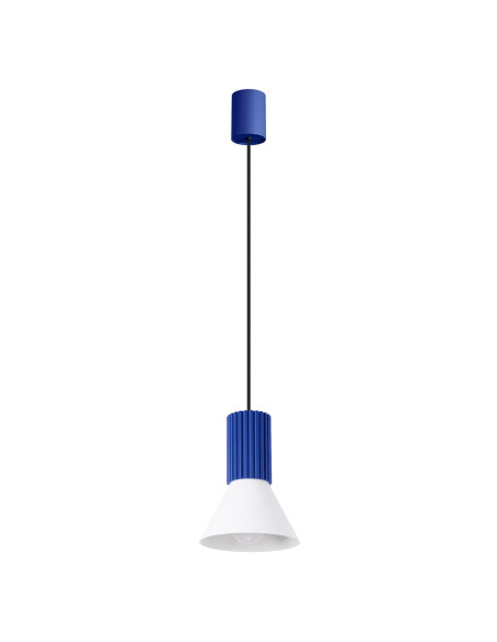 Lampa wisząca ESTRIA 1 biała/ultramaryna